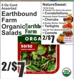 Almonte's Food Dynasty Marketplace Earthbound Farm Organic Salads offer