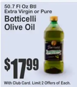 Almonte's Food Dynasty Marketplace 50.7 FL Oz Btl Extra Virgin or Pure Botticelli Olive Oil offer