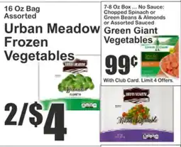 Almonte's Food Dynasty Marketplace Urban Meadow Frozen Vegetables offer