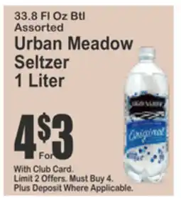Almonte's Food Dynasty Marketplace Urban Meadow Seltzer offer