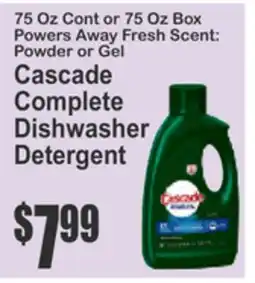 Almonte's Food Dynasty Marketplace Cascade Complete Dishwasher Detergent offer