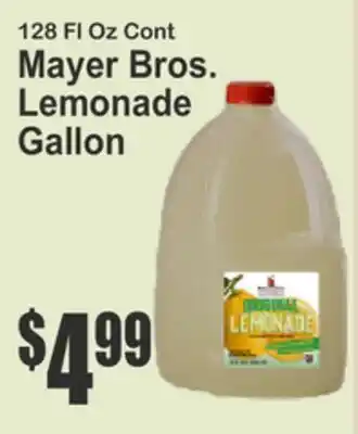Almonte's Food Dynasty Marketplace Mayer Bros. Lemonade Gallon offer