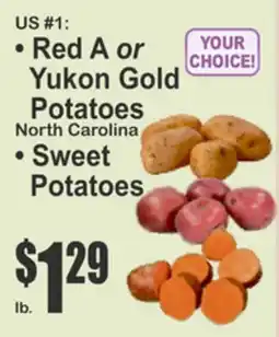 Almonte's Food Dynasty Marketplace US #1 Red A or Yukon Gold Potatoes, Sweet Potatoes offer