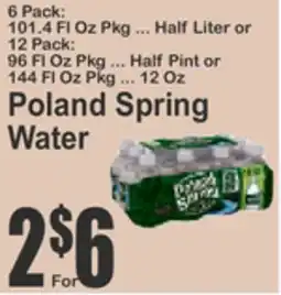 Almonte's Food Dynasty Marketplace Poland Spring Water offer