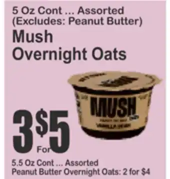 Almonte's Food Dynasty Marketplace Mush Overnight Oats offer