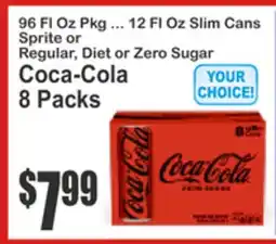 Almonte's Food Dynasty Marketplace 96 Fl Oz Pkg ... 12 Fl Oz Slim Cans Sprite or Regular, Diet or Zero Sugar Coca-Cola 8 Packs offer