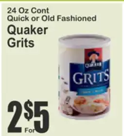 Almonte's Food Dynasty Marketplace Quick or Old Fashioned Quaker Grits offer