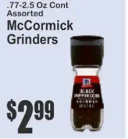 Almonte's Food Dynasty Marketplace McCormick Grinders offer