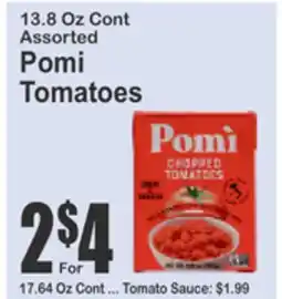 Almonte's Food Dynasty Marketplace 13.8 Oz Cont Assorted Pomi Tomatoes offer