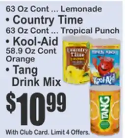 Almonte's Food Dynasty Marketplace • Country Time Lemonade • Kool-Aid Orange • Tang Drink Mix offer