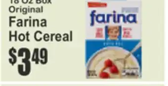 Almonte's Food Dynasty Marketplace Original Farina Hot Cereal offer