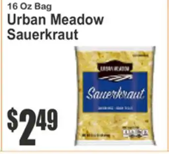 Almonte's Food Dynasty Marketplace 16 Oz Bag Urban Meadow Sauerkraut offer