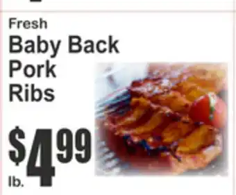 Almonte's Food Dynasty Marketplace Fresh Baby Back Pork Ribs offer