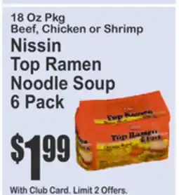 Almonte's Food Dynasty Marketplace Nissin Top Ramen Noodle Soup offer