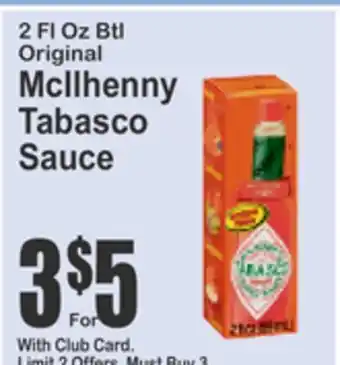 Almonte's Food Dynasty Marketplace McIlhenny Tabasco Sauce offer