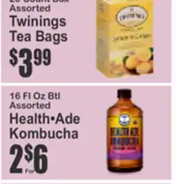 Almonte's Food Dynasty Marketplace Assorted Twinings Tea Bags, Assorted Health•Ade Kombucha offer