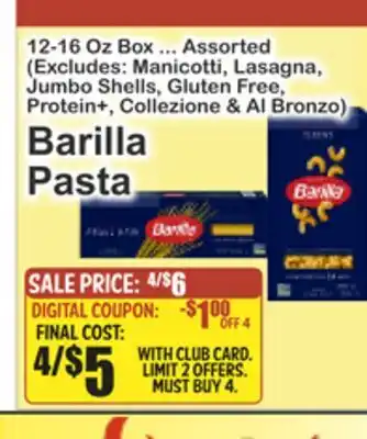 Food Universe Barilla Pasta offer