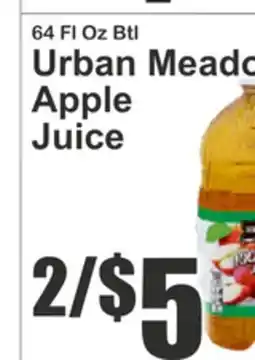 Food Universe 64 FL Oz Btl Urban Meado Apple Juice offer