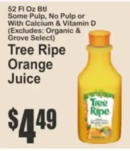 Food Universe Tree Ripe Orange Juice offer