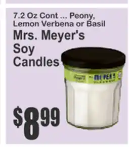 Food Universe Mrs. Meyer's Soy Candles offer