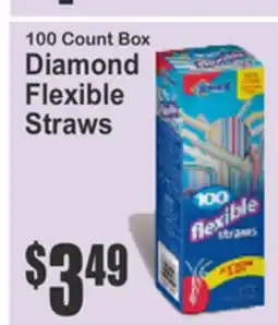 Food Universe 100 Count Box Diamond Flexible Straws offer