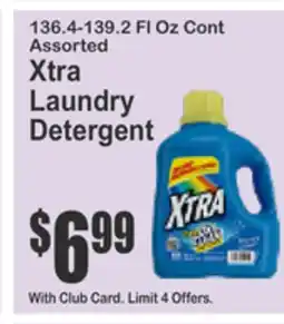 Food Universe 136.4-139.2 Fl Oz Cont Assorted Xtra Laundry Detergent offer