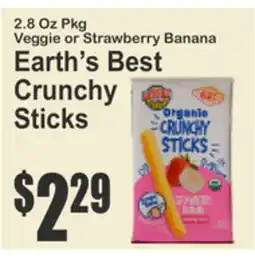 Food Universe Earth's Best Crunchy Sticks offer