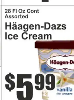 Food Universe 28 Fl Oz Cont Assorted Häagen-Dazs Ice Cream offer