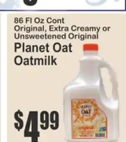 Food Universe Original, Extra Creamy or Unsweetened Original Planet Oat Oatmilk offer