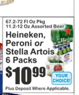 Food Universe Heineken, Peroni or Stella Artois offer