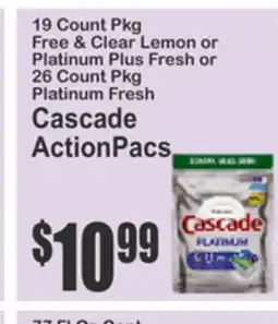 Food Universe Cascade ActionPacs offer