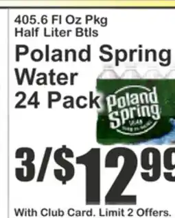 Food Universe Poland Spring Water offer