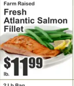Food Universe Farm Raised Fresh Atlantic Salmon Fillet offer