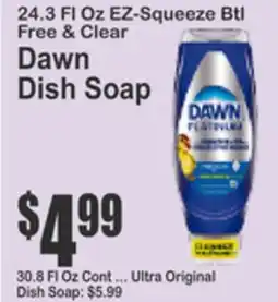 Food Universe 24.3 FL Oz EZ-Squeeze Btl Free & Clear Dawn Dish Soap offer