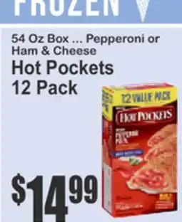 Food Universe 54 Oz Box ... Pepperoni or Ham & Cheese Hot Pockets offer