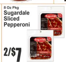 Food Universe 8 Oz Pkg Sugardale Sliced Pepperoni offer