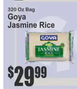 Food Universe 320 Oz Bag Goya Jasmine Rice offer