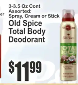 Food Universe Old Spice Total Body Deodorant offer