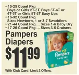 Food Universe Pampers Diapers offer