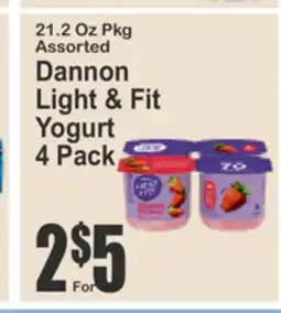 Food Universe Dannon Light & Fit Yogurt offer