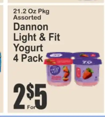 Food Universe Dannon Light & Fit Yogurt offer