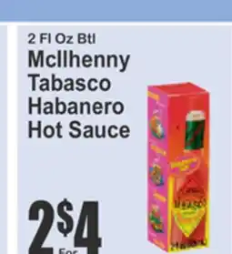 Food Universe 2 Fl Oz Btl McIlhenny Tabasco Habanero Hot Sauce offer