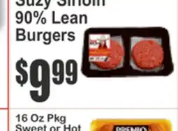 Food Universe Suzy Simin 90% Lean Burgers offer