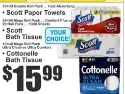 Food Universe • Scott Paper Towels • Scott Bath Tissue • Cottonelle Bath Tissue offer