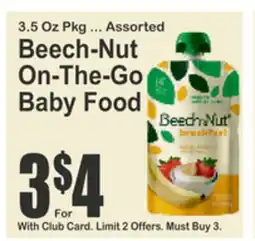 Food Universe Beech-Nut On-The-Go Baby Food offer