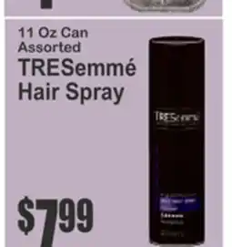 Food Universe 11 Oz Can Assorted TRESemmé Hair Spray offer