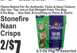 Food Universe STONEFIRE NAAN CRISPS offer
