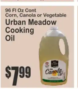 Food Universe 96 Fl Oz Cont Corn, Canola or Vegetable Urban Meadow Cooking Oil offer
