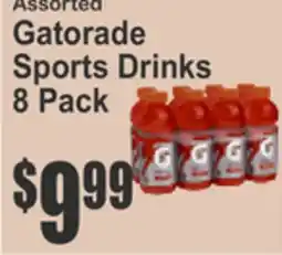 Food Universe Assorted Gatorade Sports Drinks offer