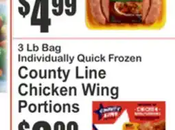 Food Universe County Line Chicken Wing Portions offer